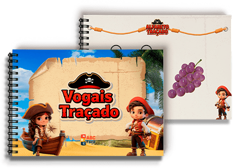 Caderno Vogais Traçadas